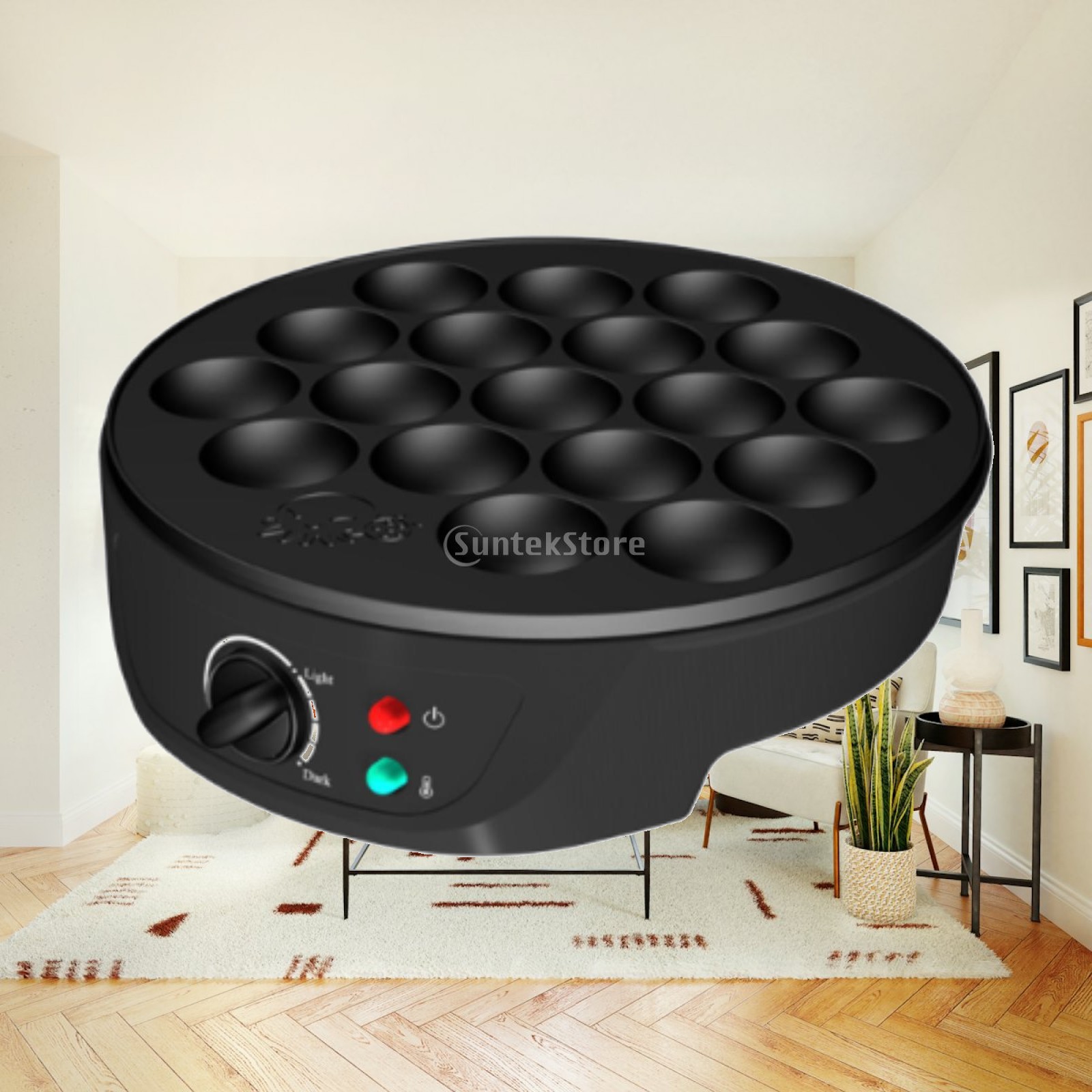 Takoyaki Grill Plate - Panela Elétrica Antiaderente para Takoyaki, Grelhador