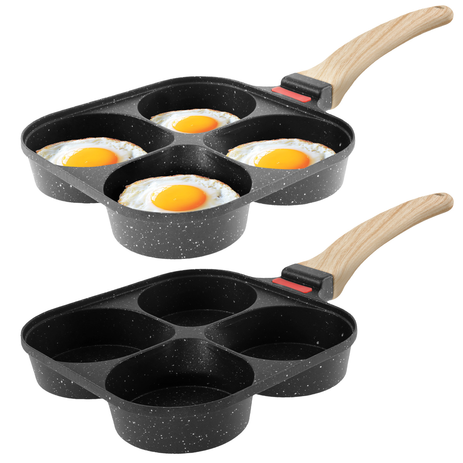Egg Waffle Pan - Frigideira de ovo antiaderente panelas de