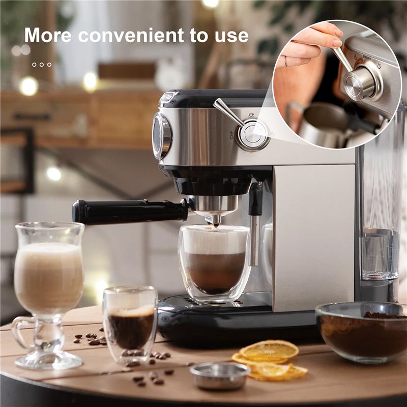 Breville Espresso Barista Express - Alavanca de vapor removível e substituível