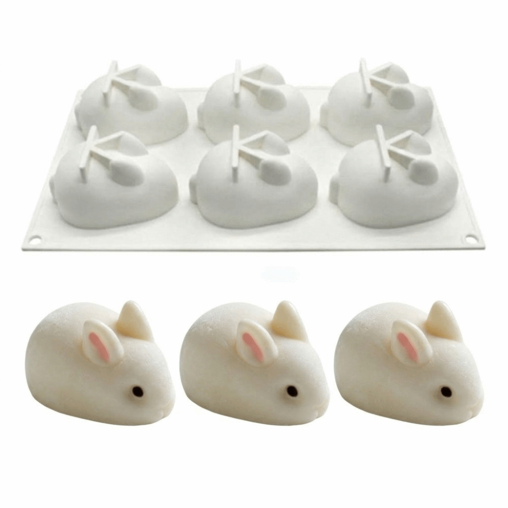 Bunny Cake Mold - Formas de Silicone 3D de Coelho