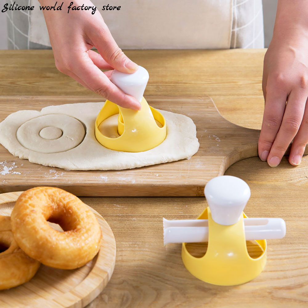 Donut Mold Silicone - Utensílio de Silicone para Confeitaria, Sobremesas,
