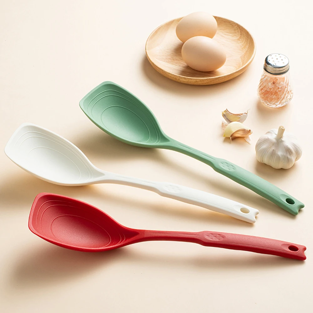 Okonomiyaki Spatula - Colher de silicone multiuso, confortável, antiderrapante,