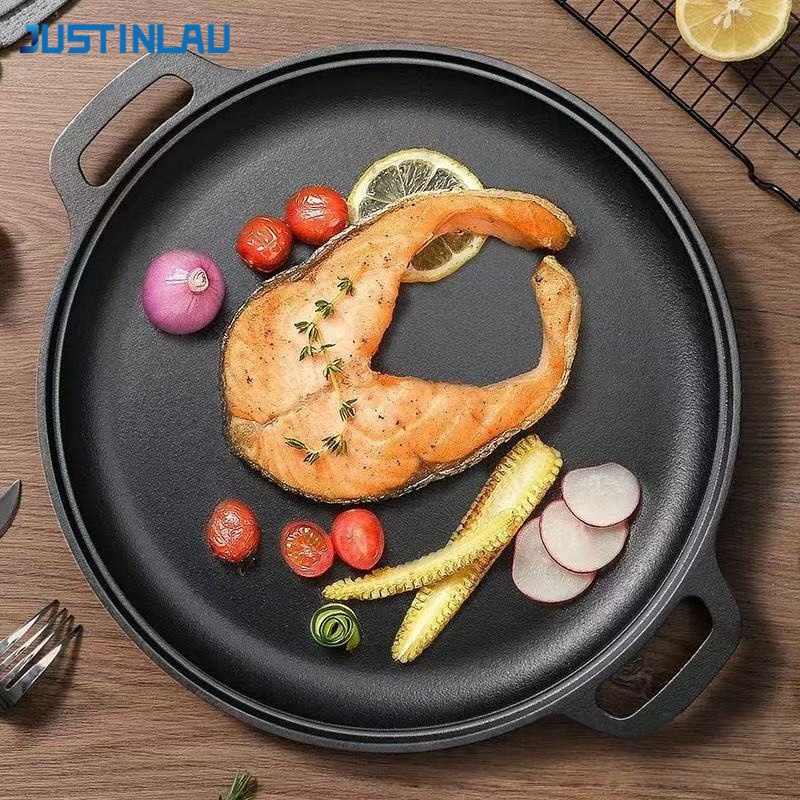 Egg Waffle Pan - JUSTINLAU Frigideira de Ferro Fundido com