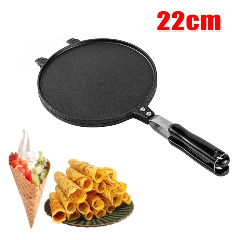Egg Waffle Pan - Rolo de ovo antiaderente de 22cm,