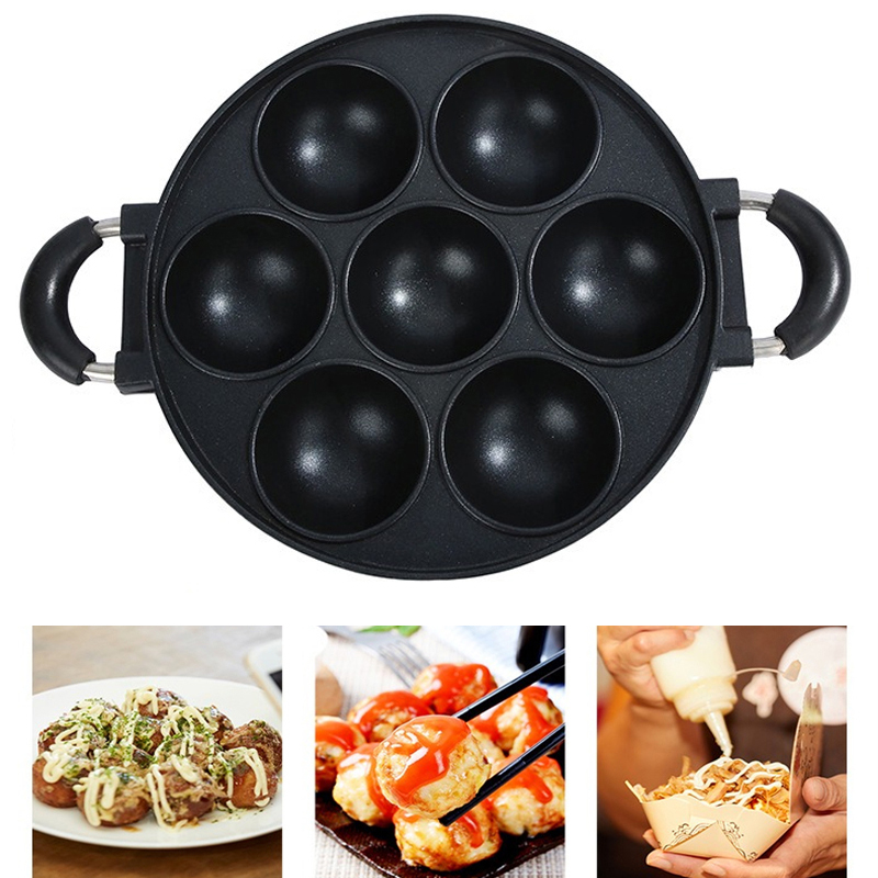 Egg Waffle Pan - Panela para cozinhar bolo com 7