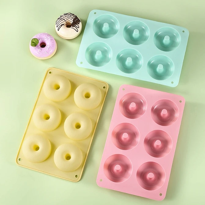 Donut Mold Silicone - Forma de Silicone para Donuts com