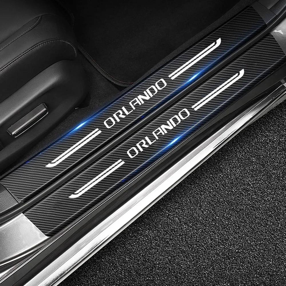 Crepe Pan Carbon - Carbon Fiber Car Threshold Etiqueta protetora,