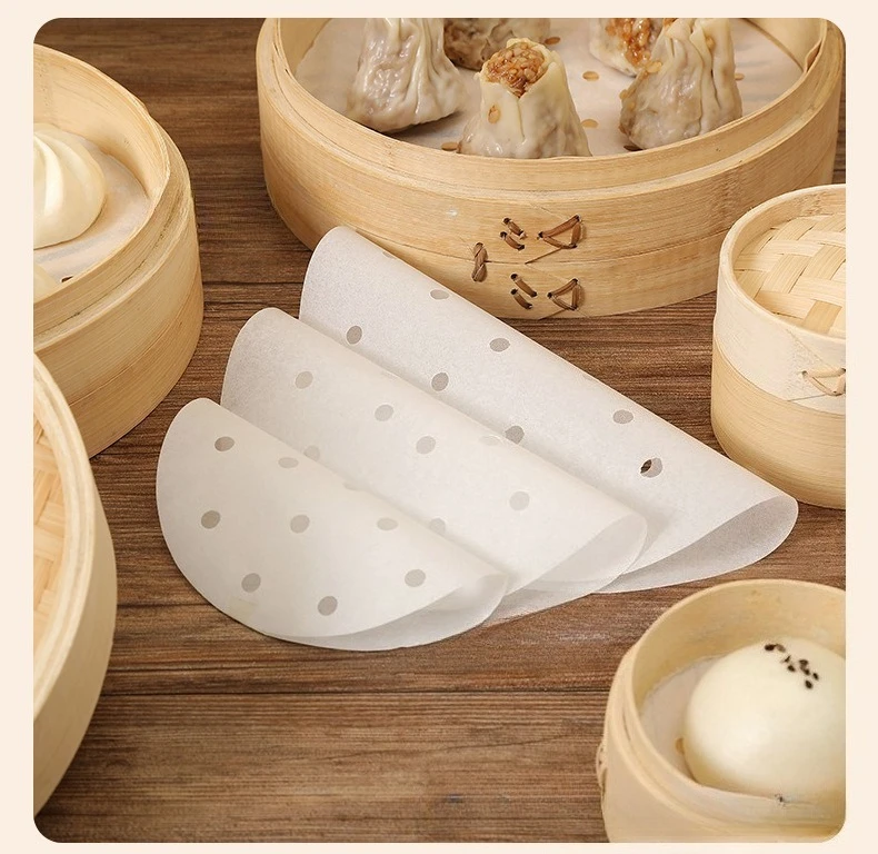 Bao Steamer Bamboo - 100 pces produto comestível descartável vapor