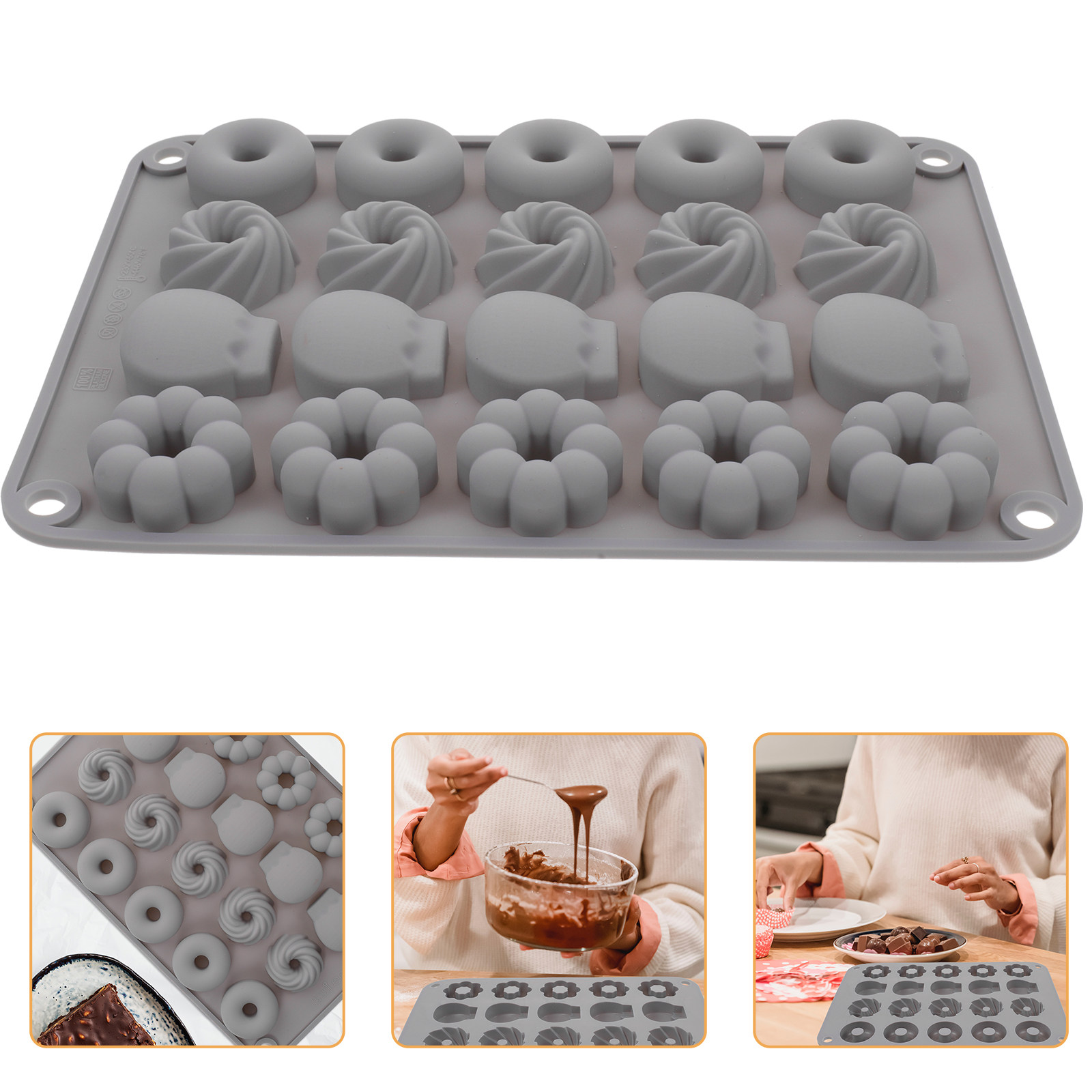 Donut Mold Silicone - Molde de Silicone para Donuts de