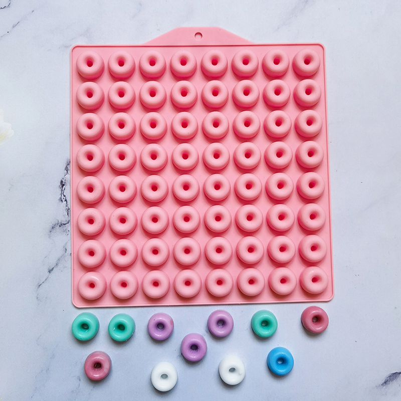 Donut Mold Silicone - 1pc 64 cavidades mini donut moldes