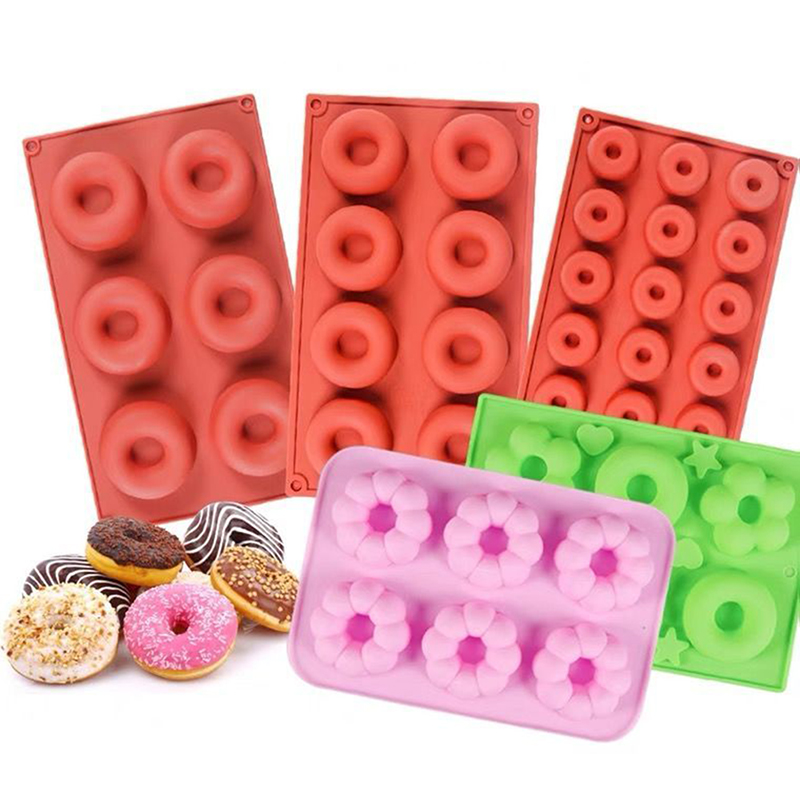 Donut Mold Silicone - Silicone donut maker 3d diy cozimento