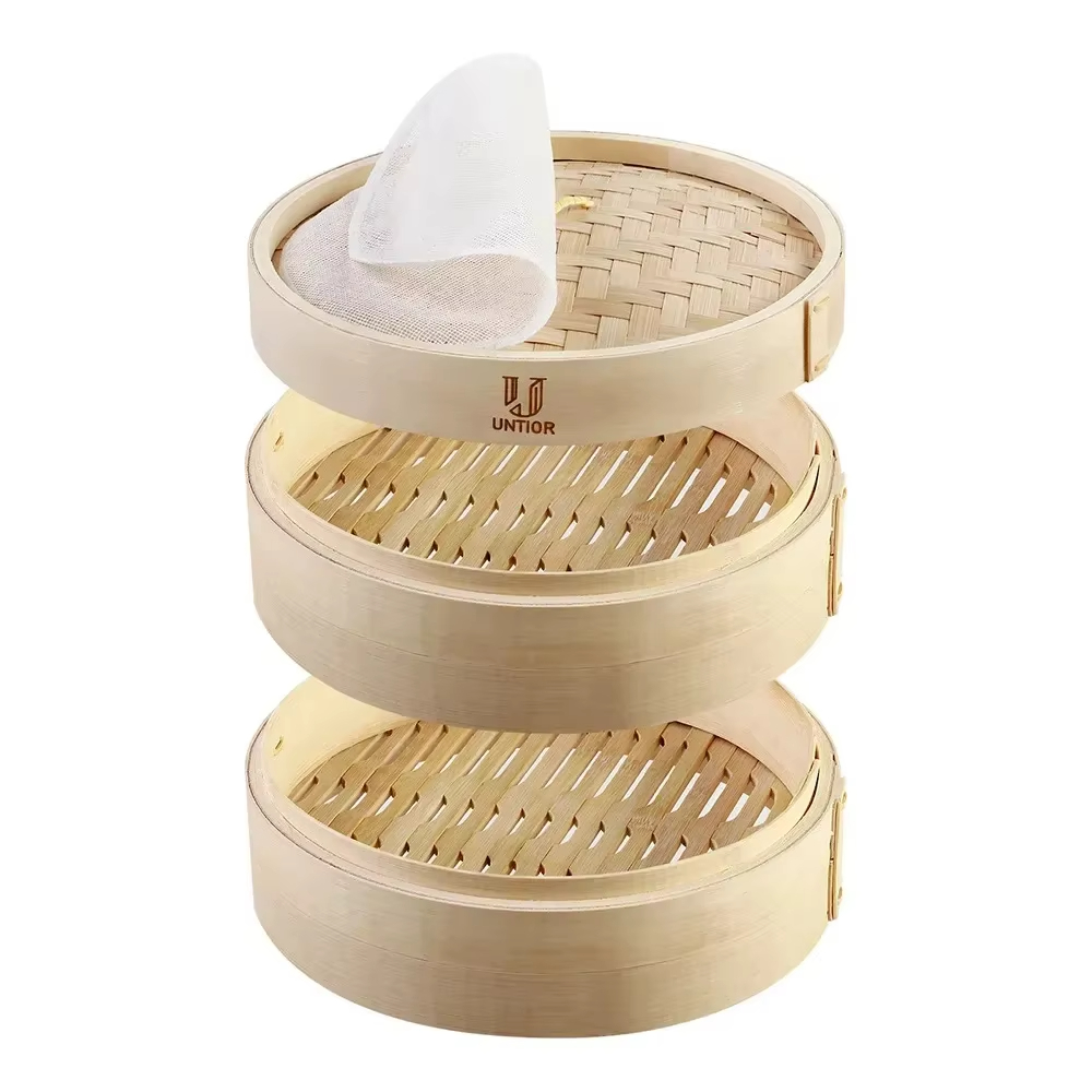 Vaporizador de alimentos de ba - Bao Steamer Bamboo avaliação e preço