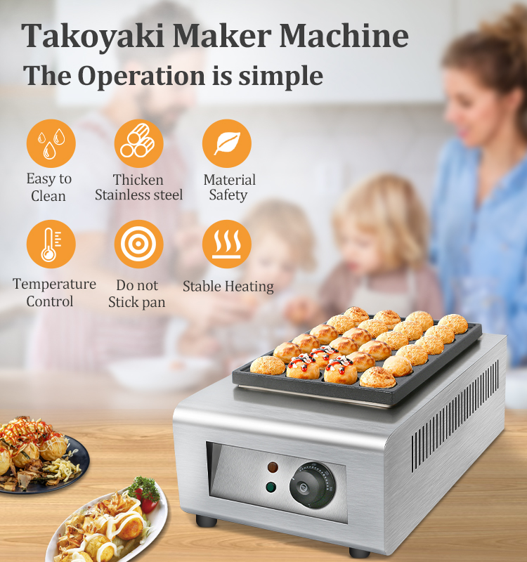 Máquina comercial de grelha el - Takoyaki Grill Plate avaliação e preço