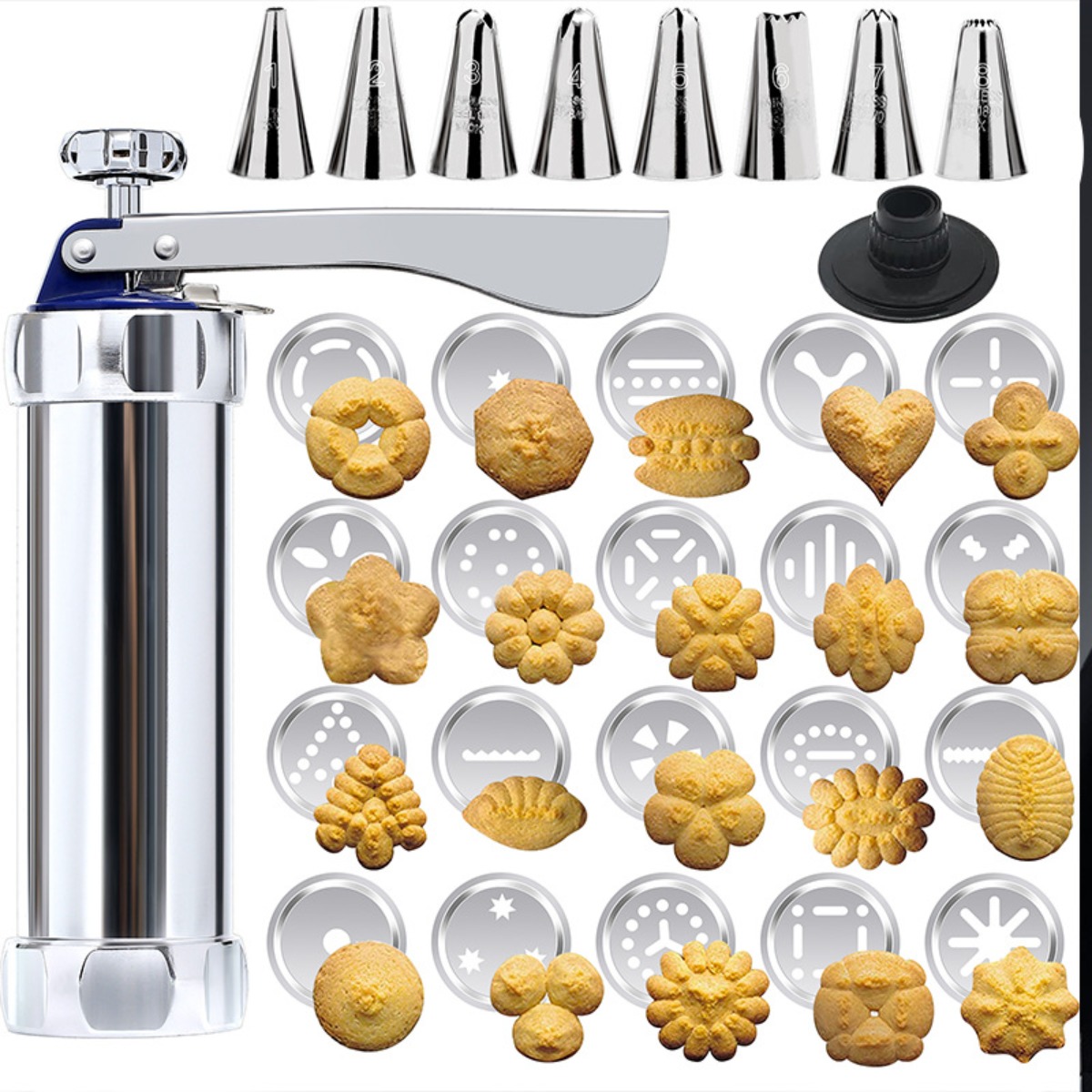 Kit de Prensa de Biscoitos em  - Churros Maker Gun avaliação e preço