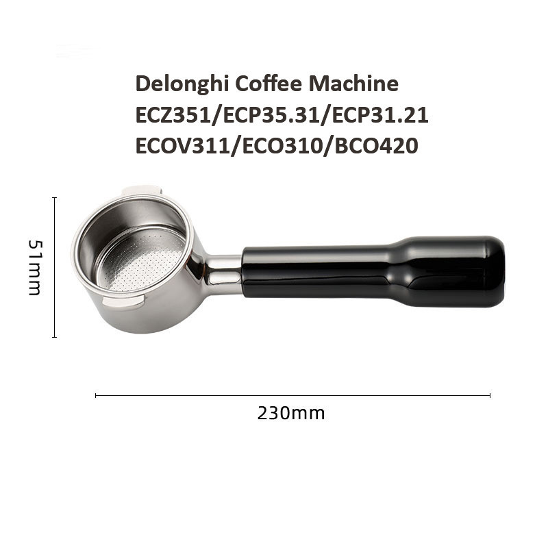 Portafiltro sem fundo de 51mm, - Delonghi Espresso Ecp3420 avaliação e preço
