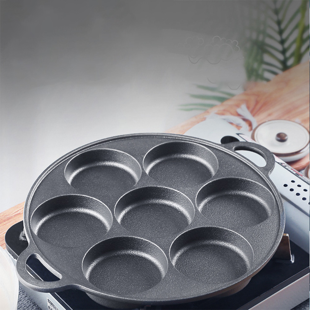 Panela de Fritura com 7 Furos  - Egg Waffle Pan avaliação e preço