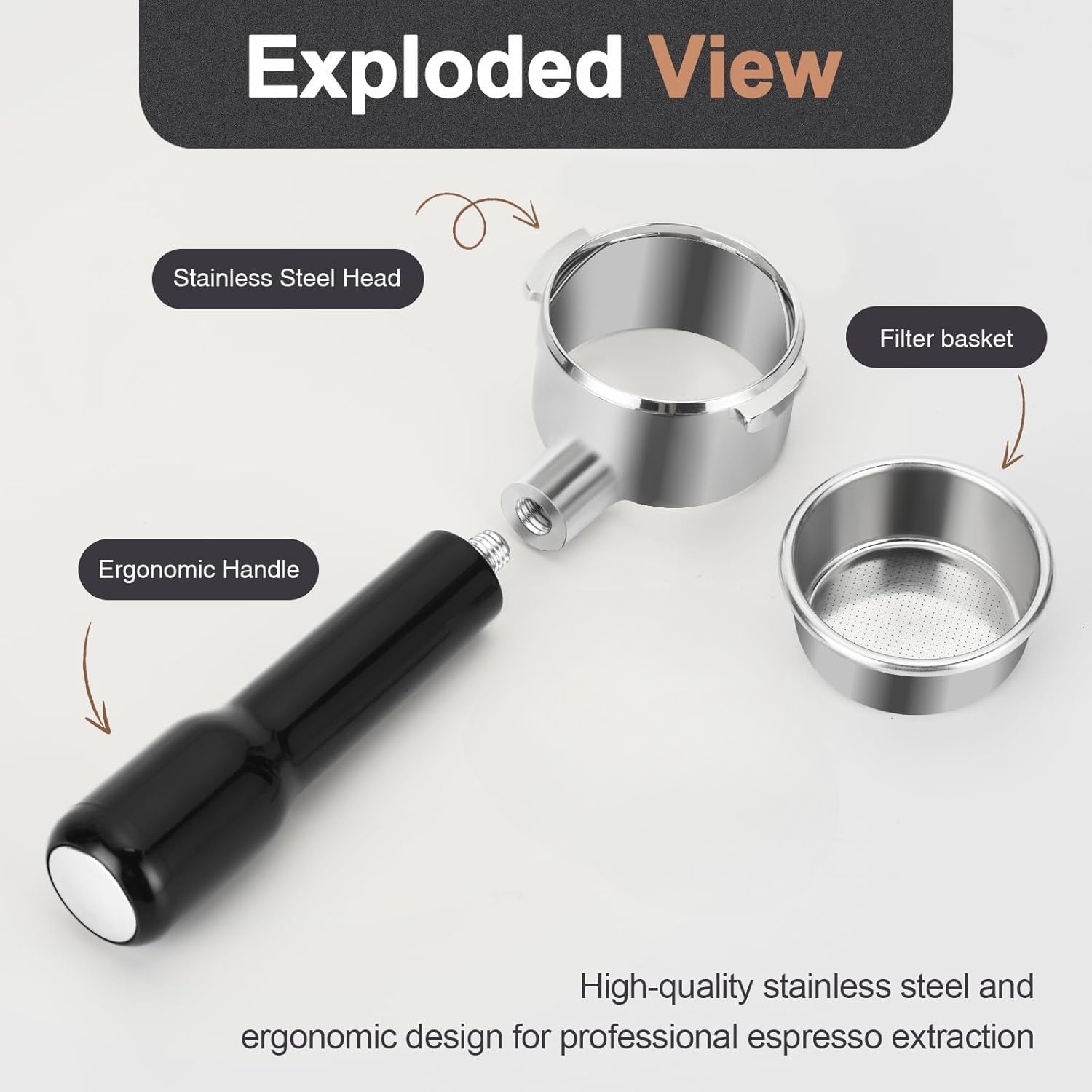 Portafilter sem fundo de 51mm  - Delonghi Espresso Ecp3420 avaliação e preço