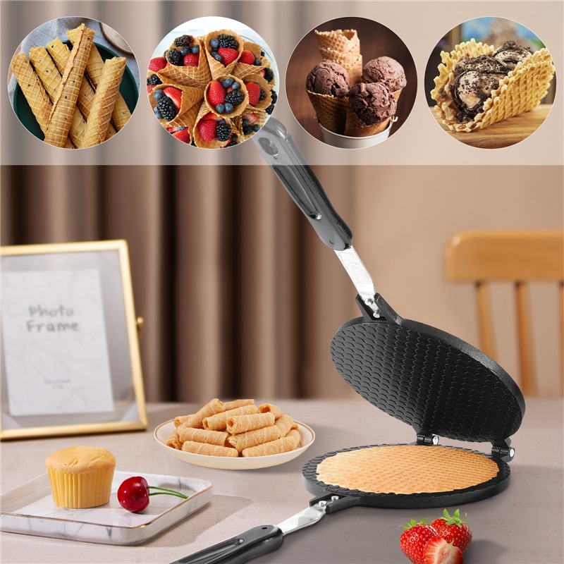 Rolo de ovo antiaderente de 22 - Egg Waffle Pan avaliação e preço