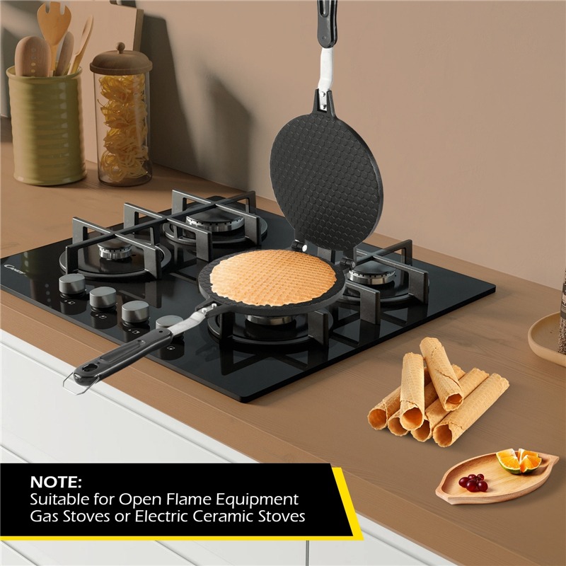 Rolo de ovo antiaderente de 22 - Egg Waffle Pan avaliação e preço