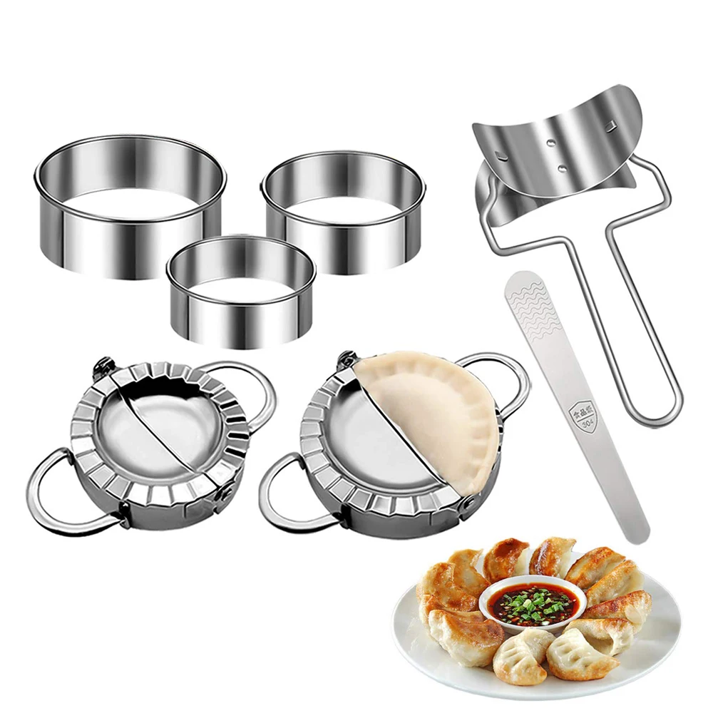 Molde de bolinho de aço inoxid - Dumpling Press Set avaliação e preço