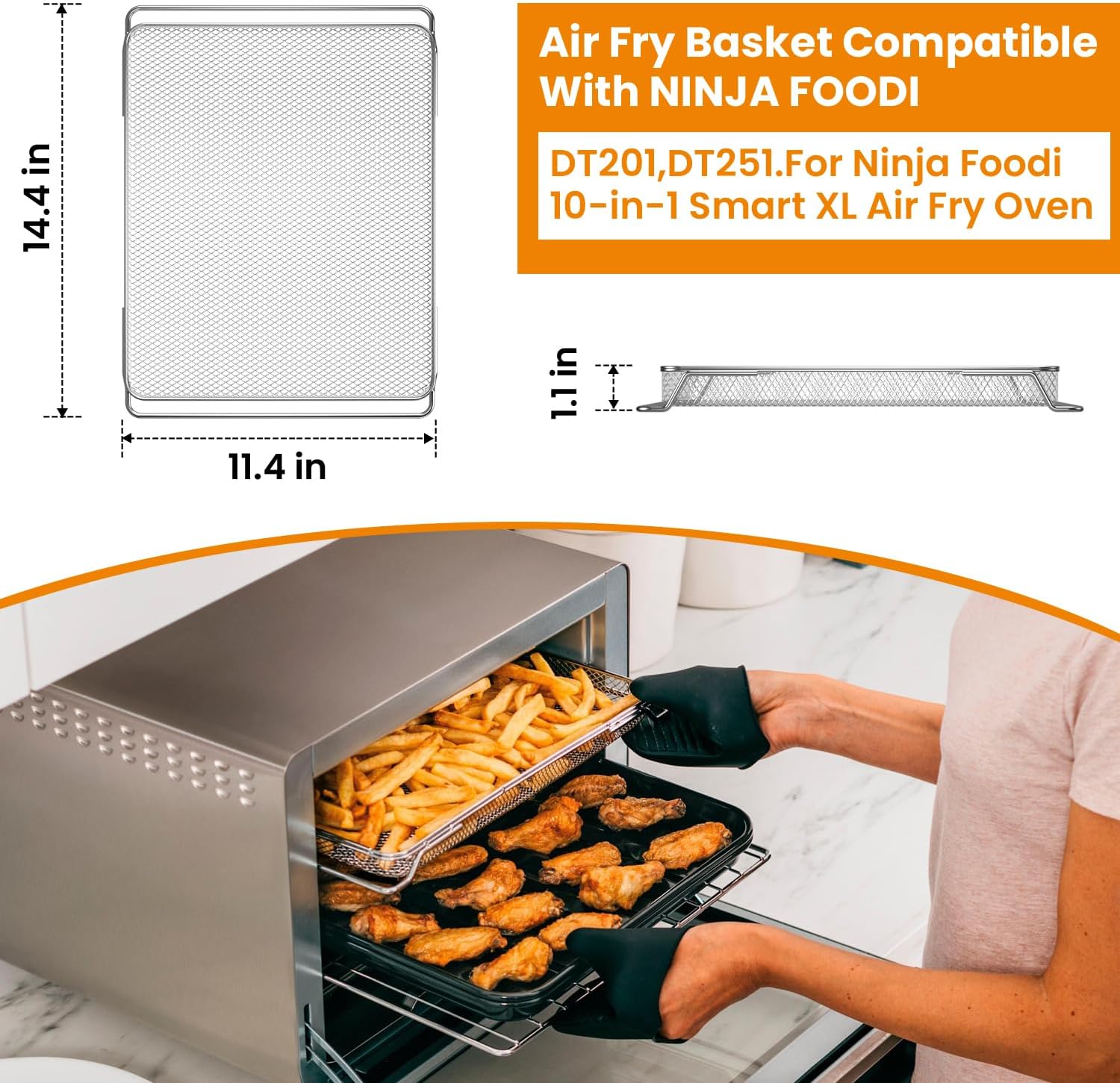 Cesta de forno para fritadeira - Ninja Air Fryer Dt201 avaliação e preço