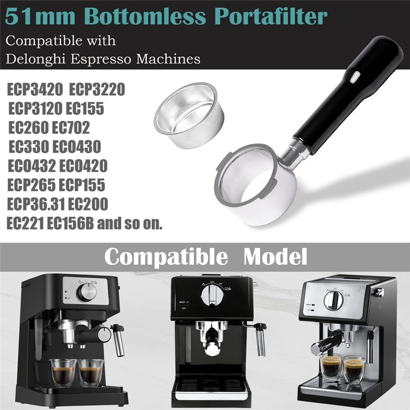 Portafilter sem fundo ABYN-51M - Delonghi Espresso Ecp3420 avaliação e preço