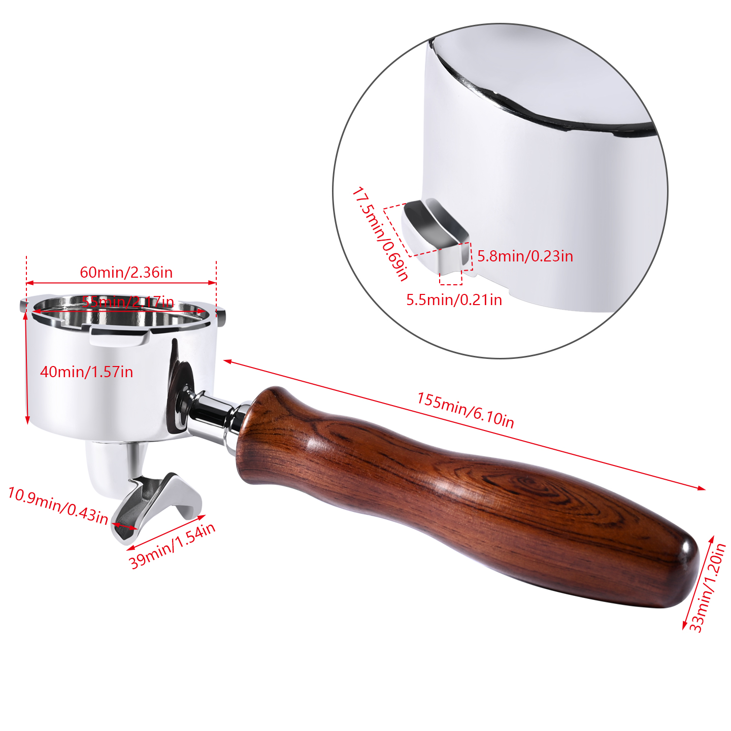 Portafilter de café com bico d - Delonghi Espresso Magnifica avaliação e preço