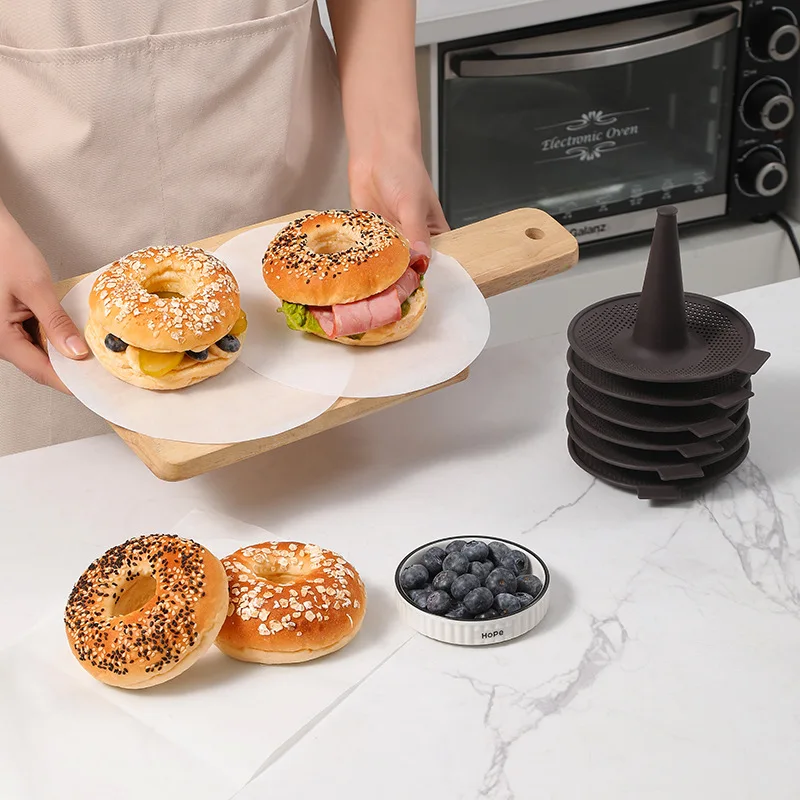 6 pçs ferramentas bagel conjun - Donut Mold Silicone avaliação e preço