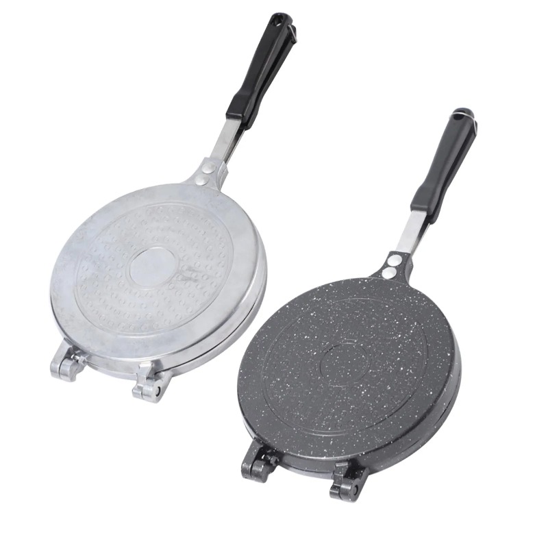 Frigideira dupla face de liga  - Mini Pancake Griddle avaliação e preço