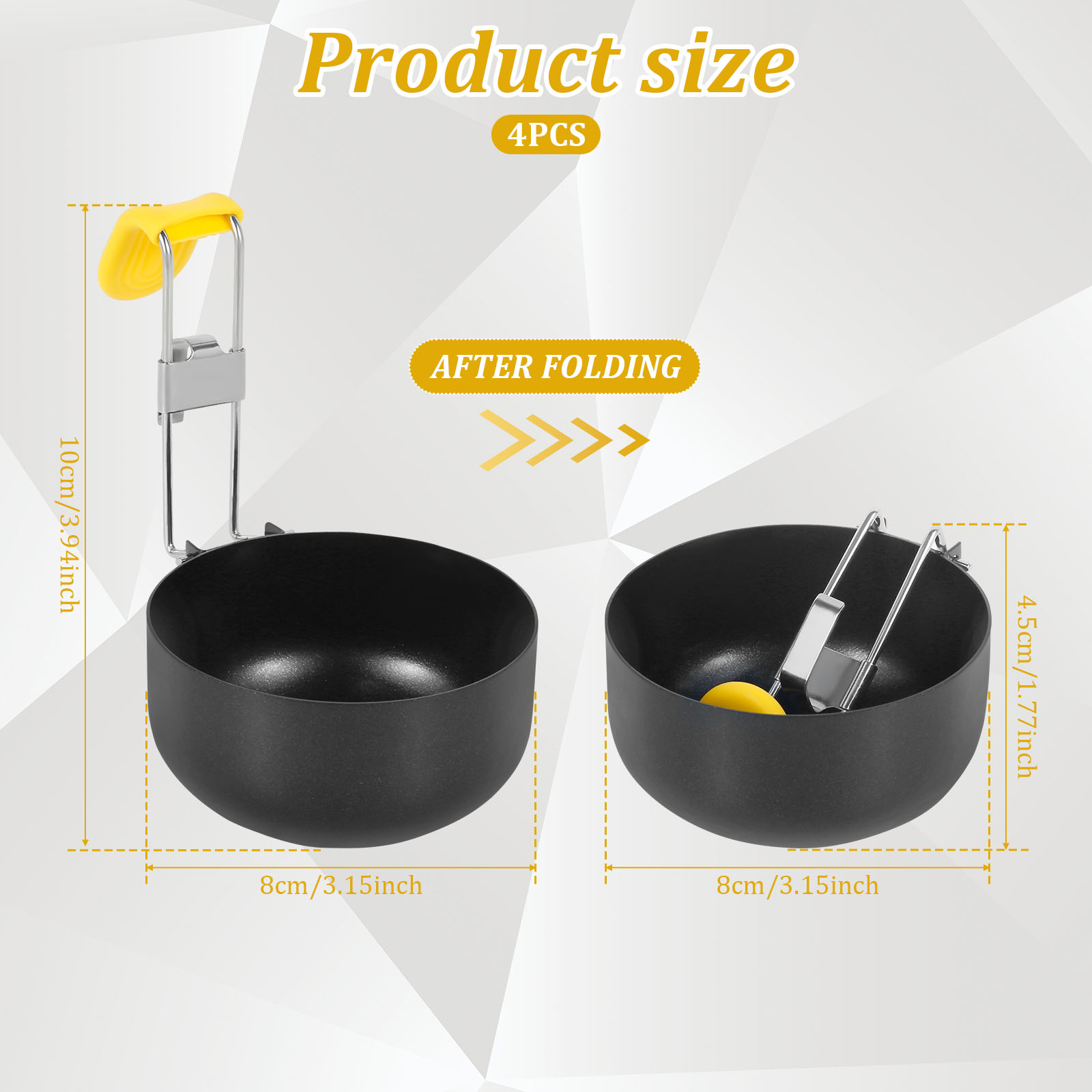 4 pacotes de pulidor de ovos d - Mini Pancake Griddle avaliação e preço